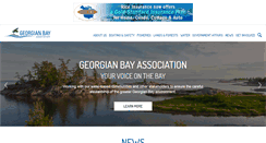 Desktop Screenshot of georgianbayassociation.com