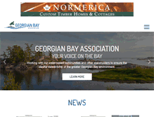 Tablet Screenshot of georgianbayassociation.com